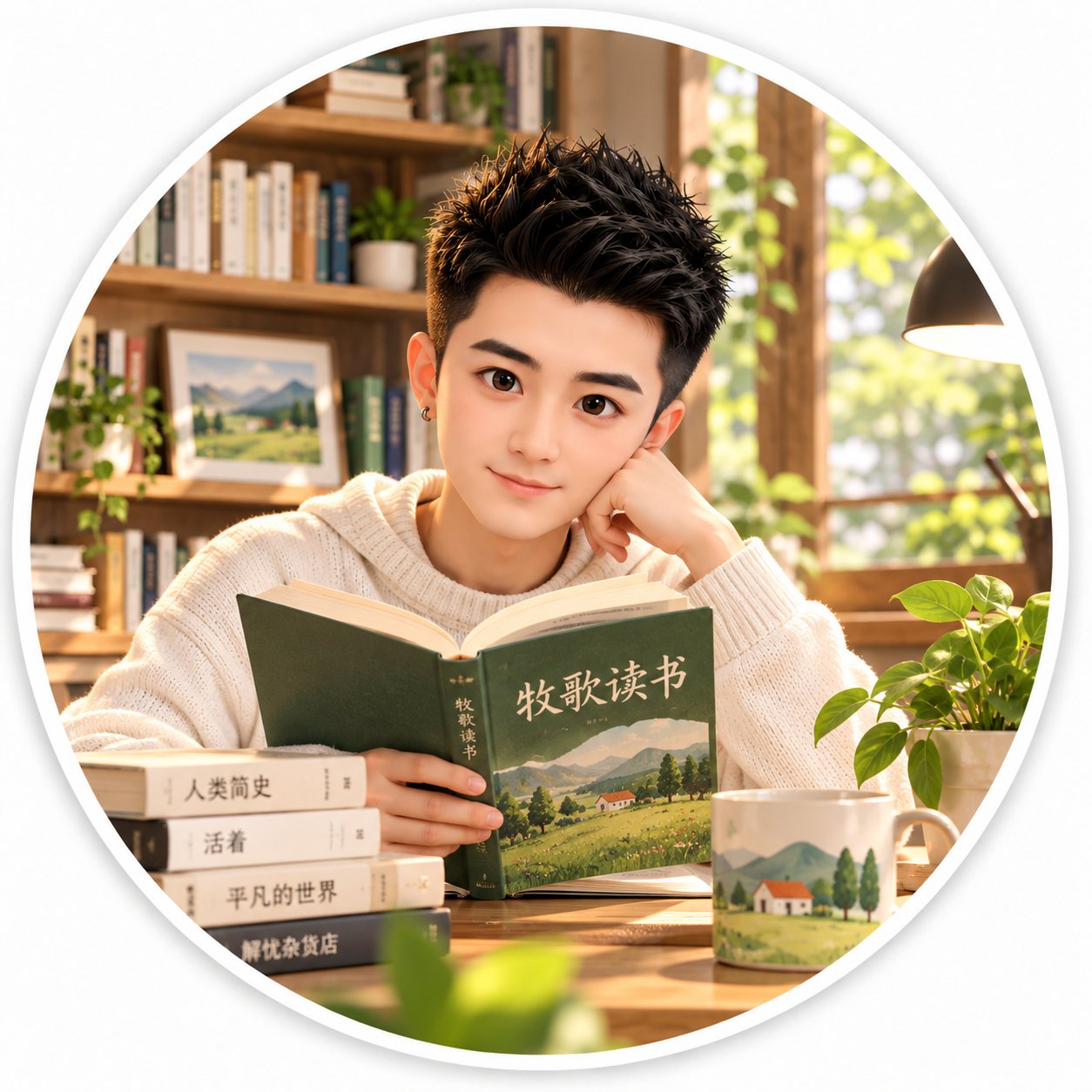 牧歌读书平台 logo